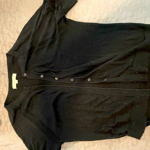 Short sleeve button up cardigan